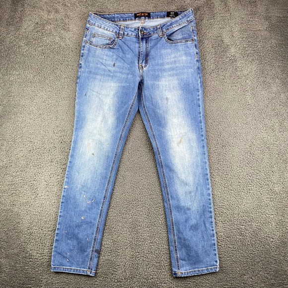 Ring of Fire Slim Fit Jeans Men's W32 L30 Light Wash‎ Denim Casual - Picture 1 of 8
